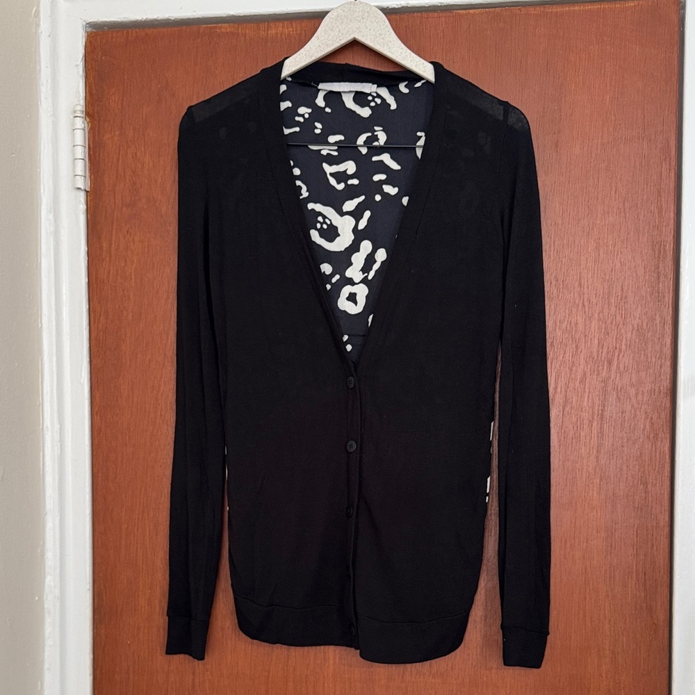 Elegant Black Women's Cardigan